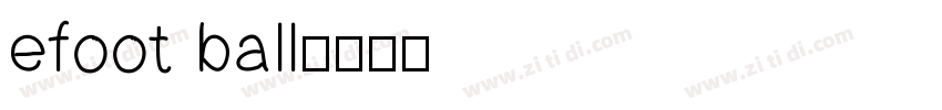 efoot ball字体转换